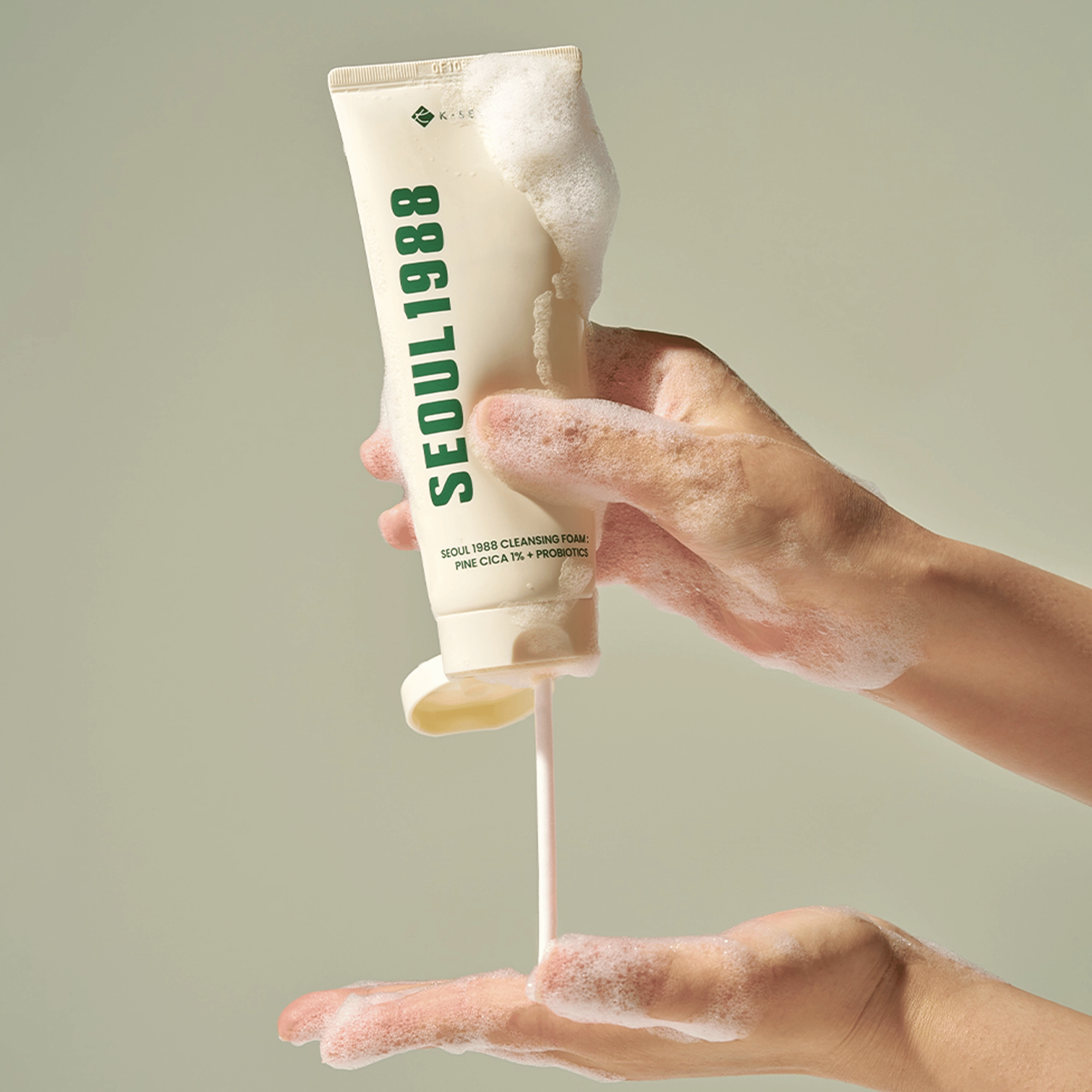 K-Secret SEOUL 1988 Cleansing Foam Pine Cica 1% + Probiotics 150ml - cosmadic