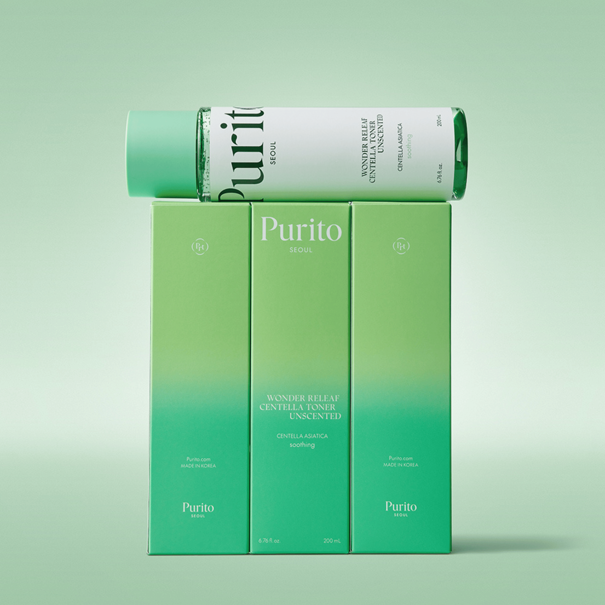 Purito Wonder Releaf Centella Toner Unscented 200ml - cosmadic