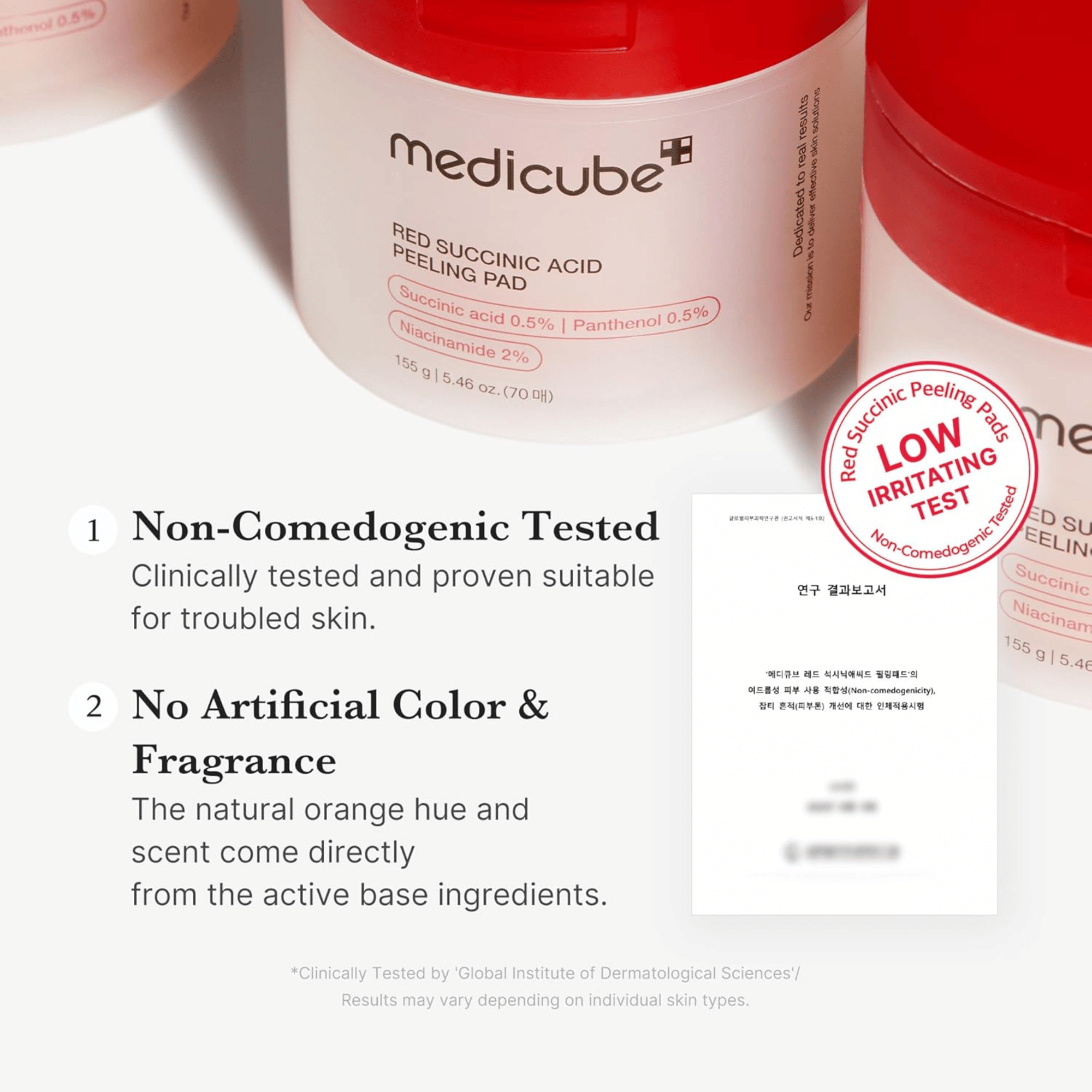 Medicube Red Succinic Acid Peeling Pad (70 Pads) - cosmadic