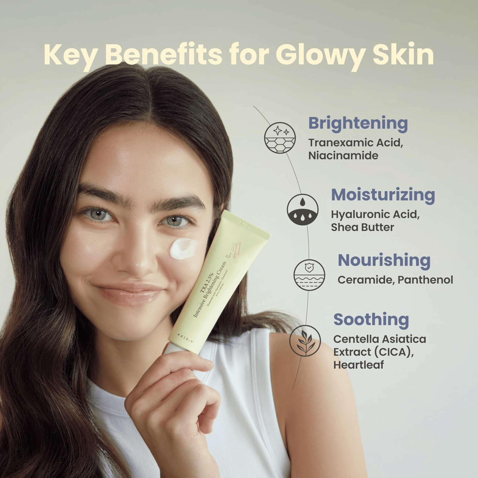 Axis-Y TXA 2.5% Intensive Brightening Cream 50ml - cosmadic