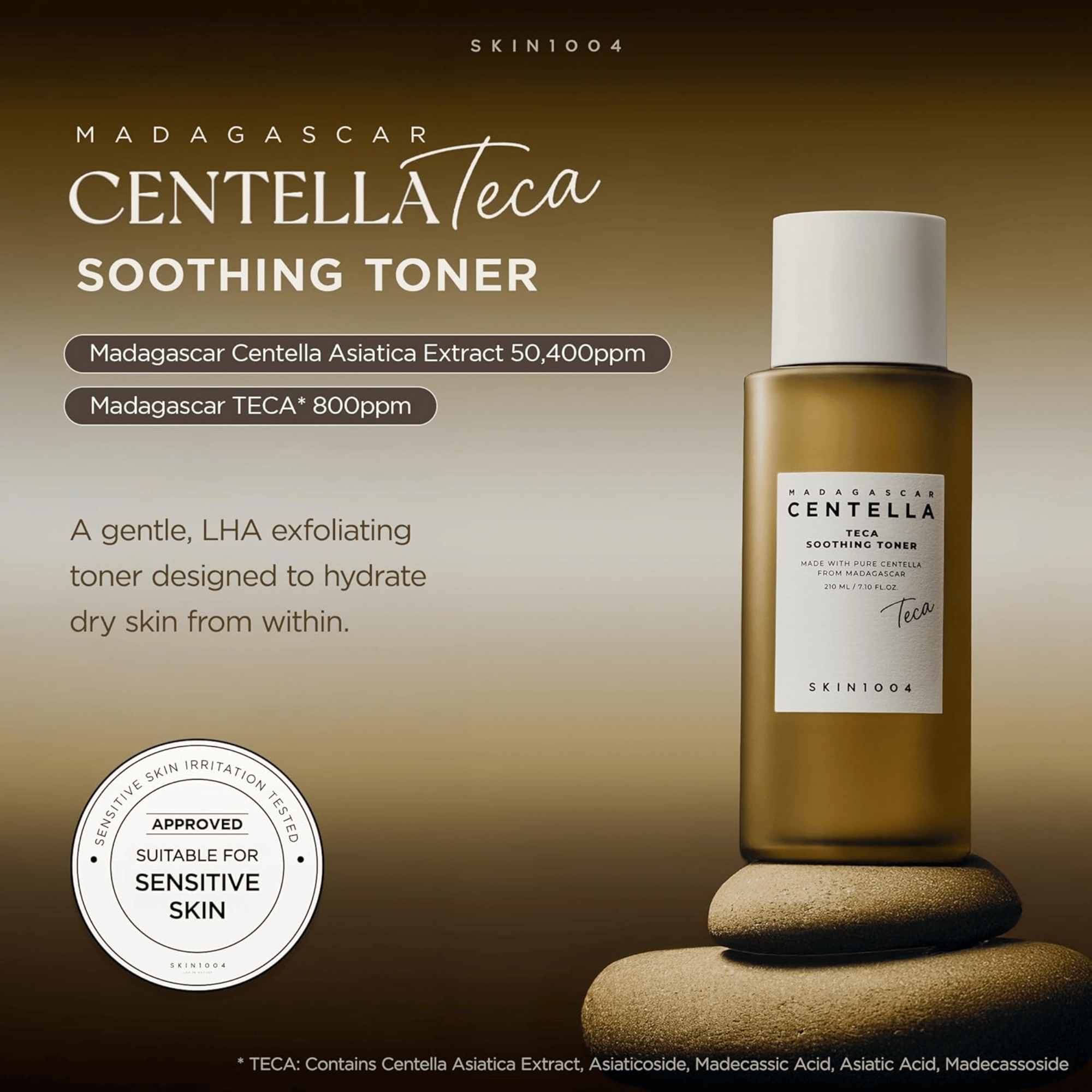 Skin1004 Madagascar Centella Teca Soothing Toner 210ml - cosmadic