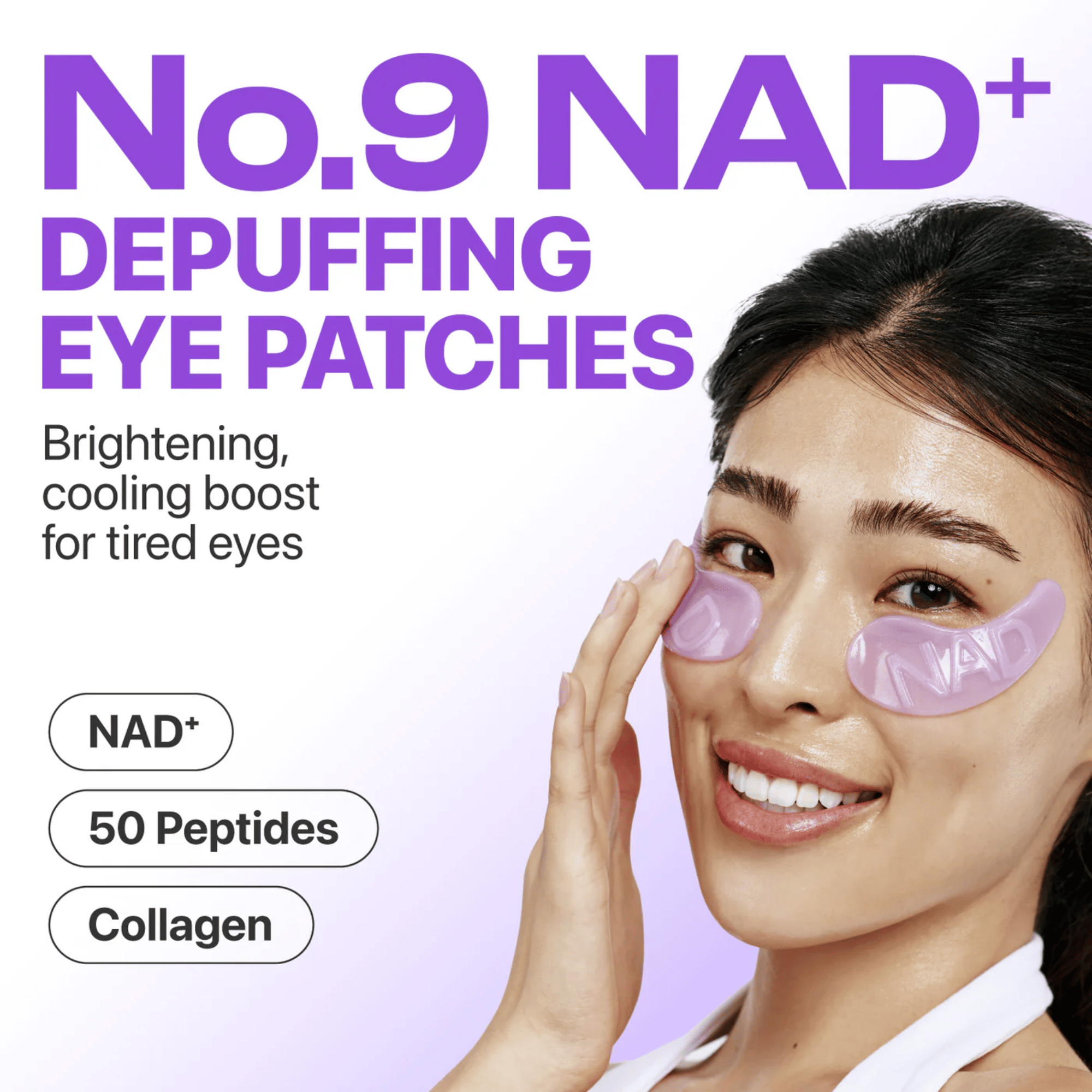 Numbuzin  No.9 NAD+ Collagen Under Eye Patches (5 Pairs) - cosmadic