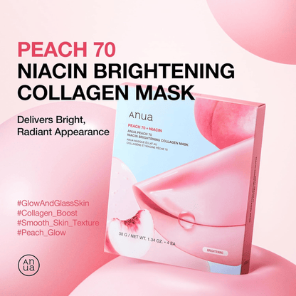 Anua Peach 70 Niacin Brightening Collagen Mask 1 Stück - cosmadic