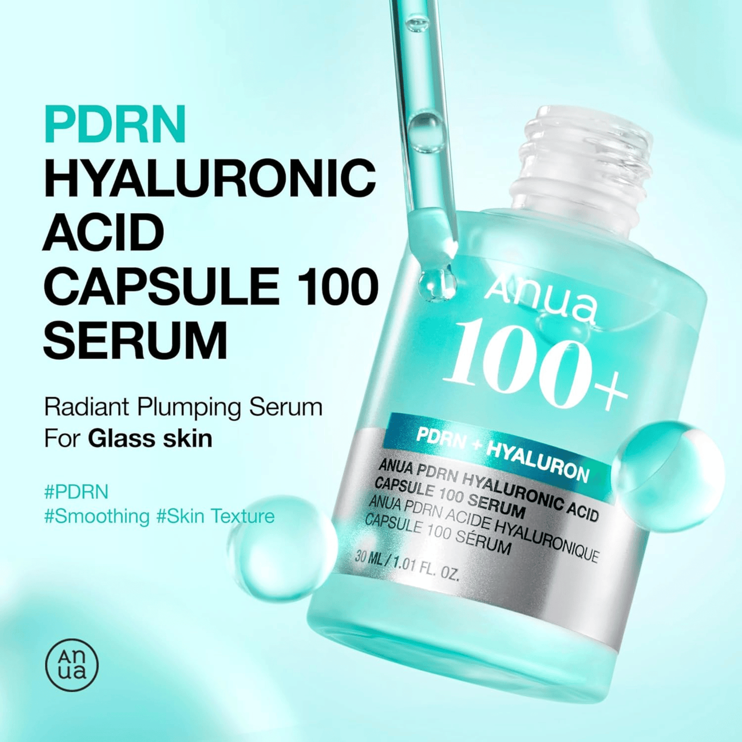 Anua PDRN Hyaluronic Acid Capsule 100 Serum 30ml - cosmadic