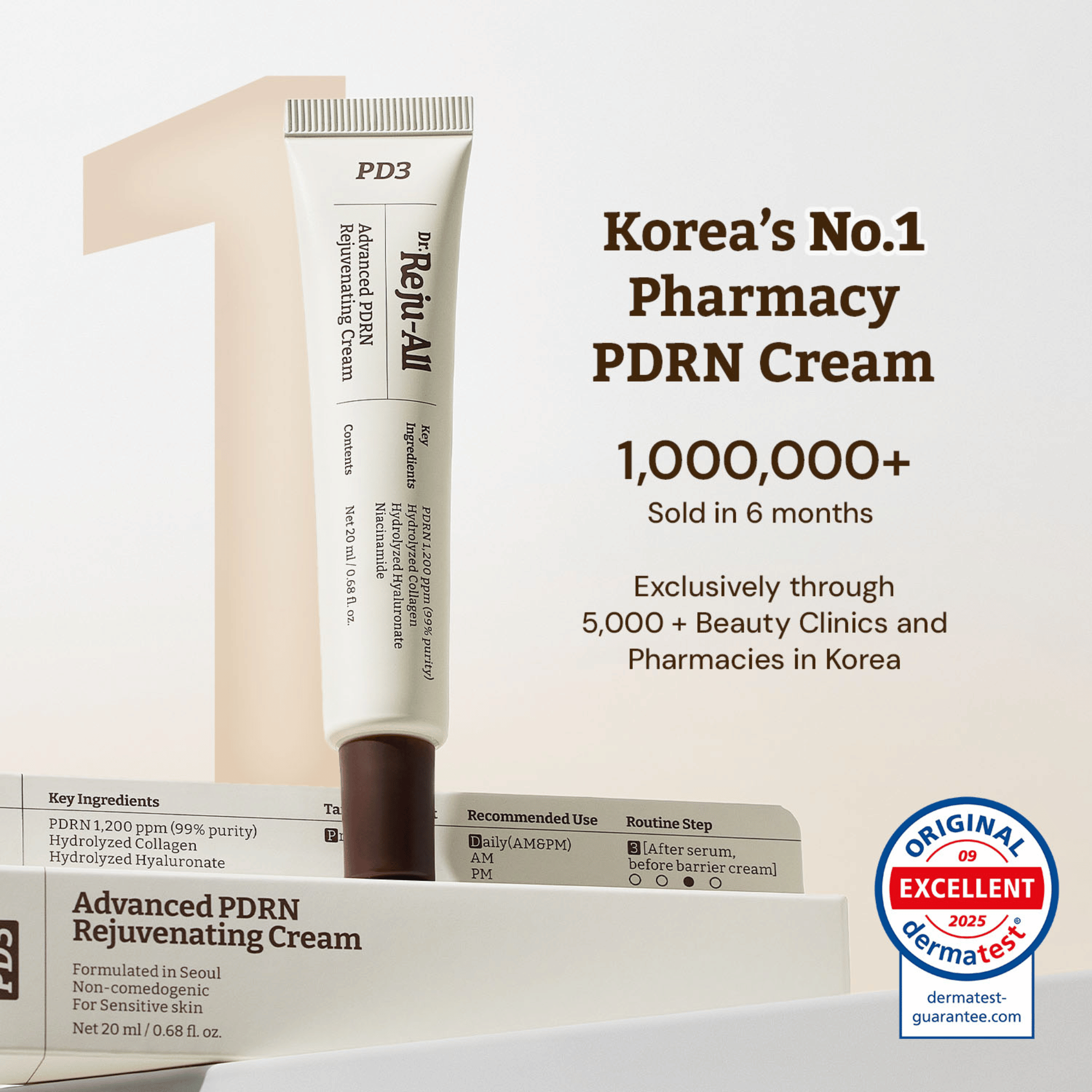 Dr. Reju-All Advanced PDRN Rejuvenating Cream 20ml - cosmadic