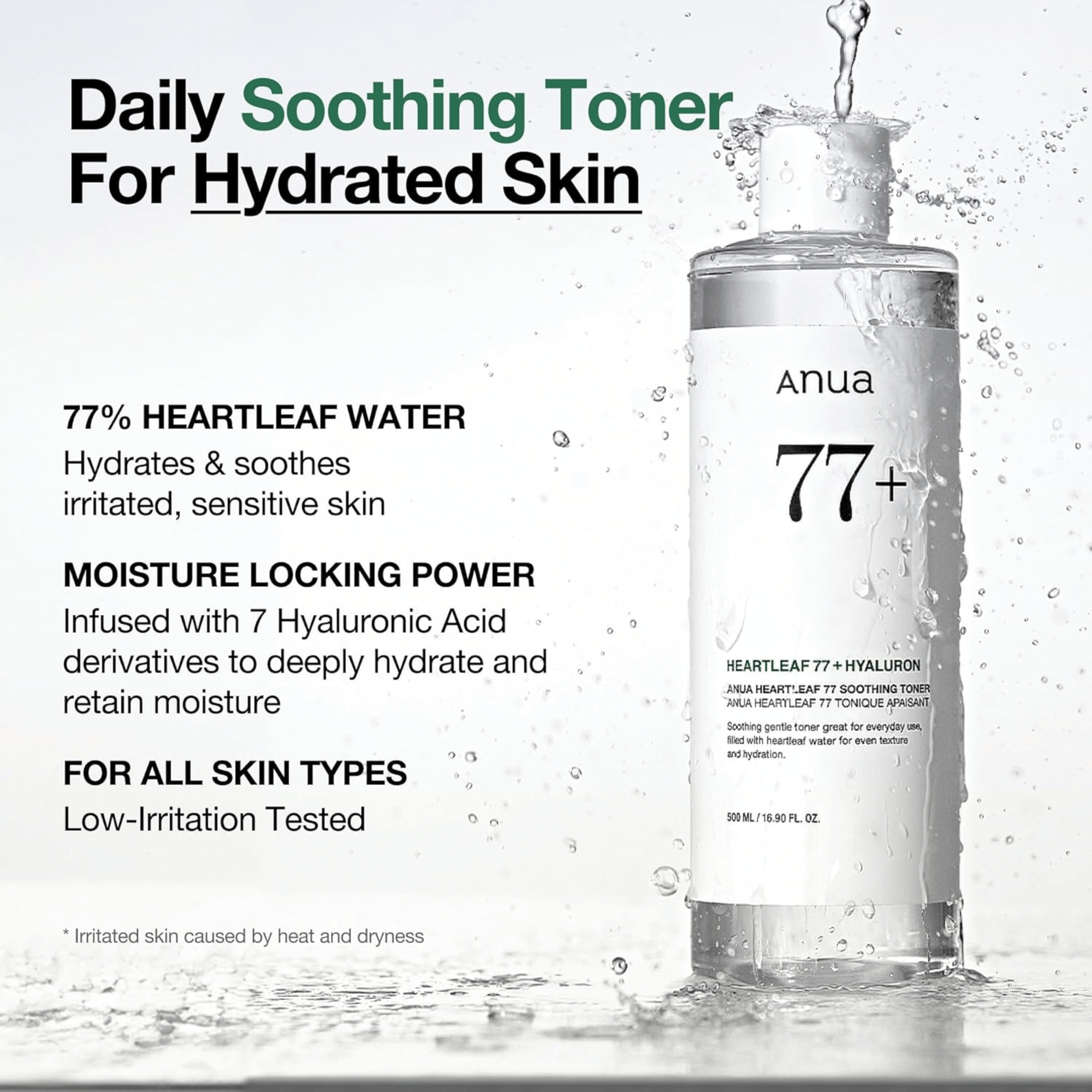Anua Heartleaf 77% Soothing Toner 250ml - cosmadic