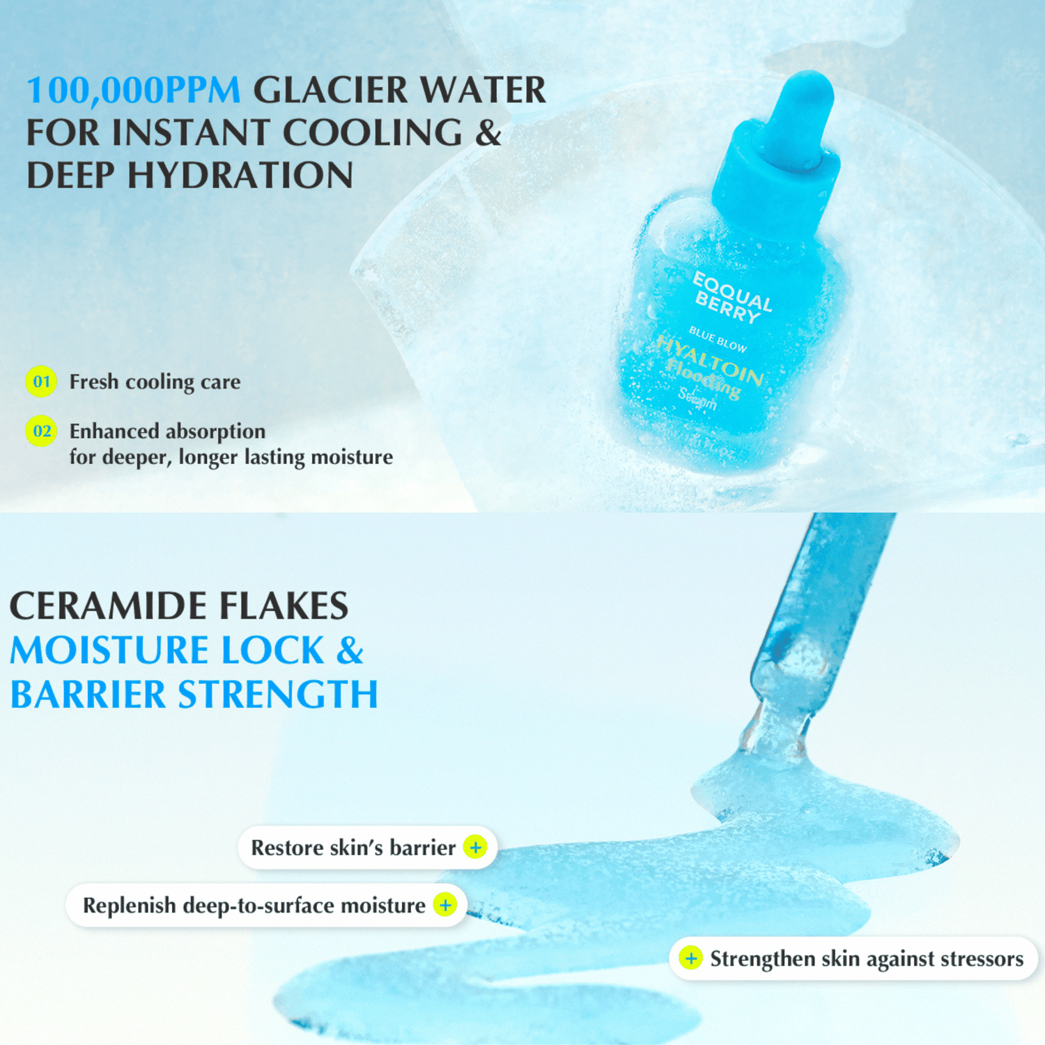 EQQUALBERRY Hyaltoin Flooding Serum 30ml - cosmadic