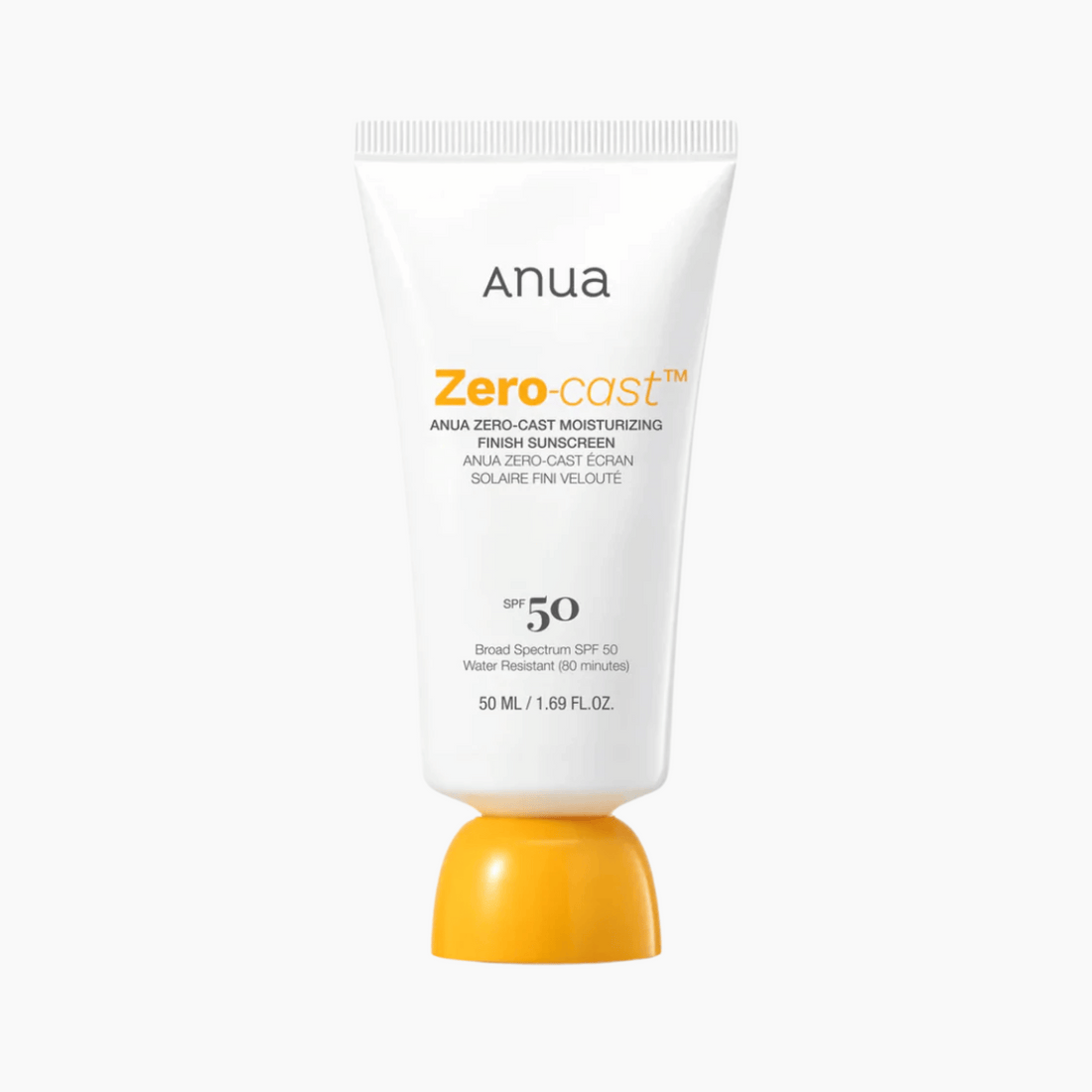 Anua Zero-Cast Moisturizing Finish Sunscreen 50ml - cosmadic