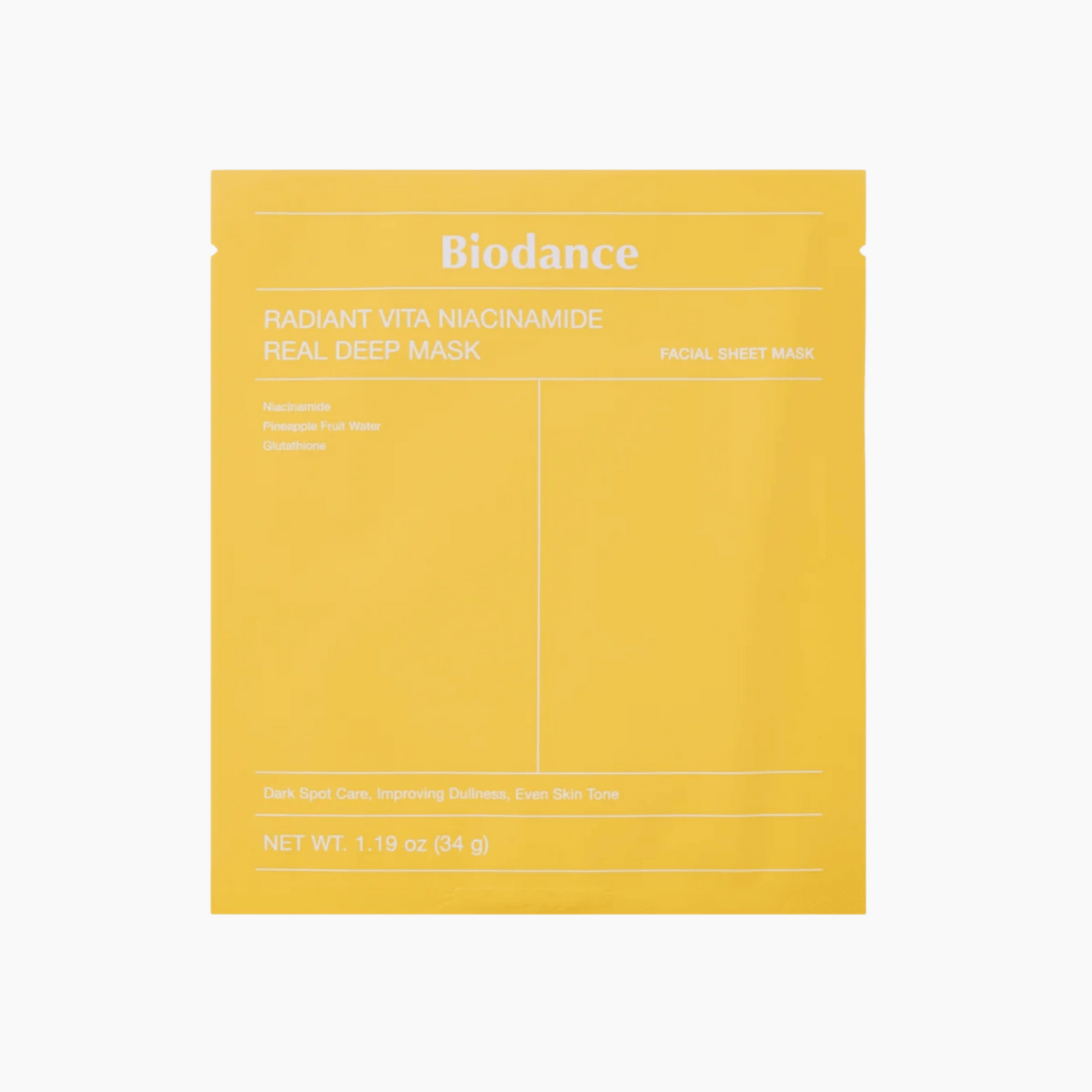 Biodance Radiant Vita Niacinamide Real Deep Mask 1 Stück - Cosmadic