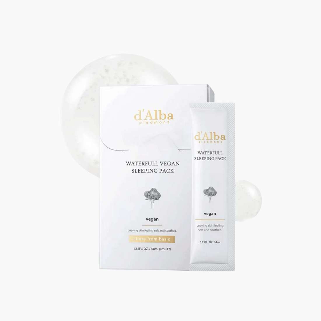 DALBA Waterfull Vegan Sleeping Pack 48ml (12*4ml) - cosmadic
