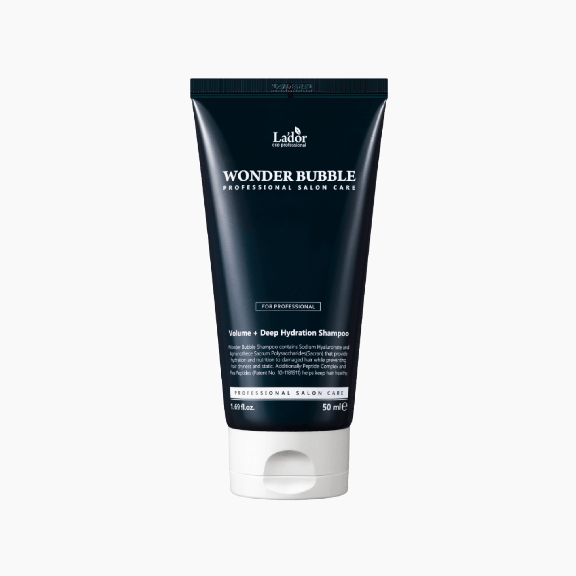 LADOR Wonder Bubble Volume + Deep Hydration Shampoo 50ml - cosmadic