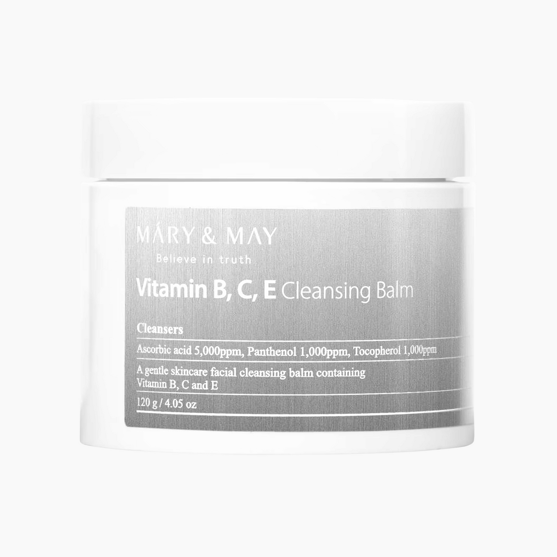 MARY &amp; MAY Vitamine B,C,E Cleansing Balm 120g - cosmadic