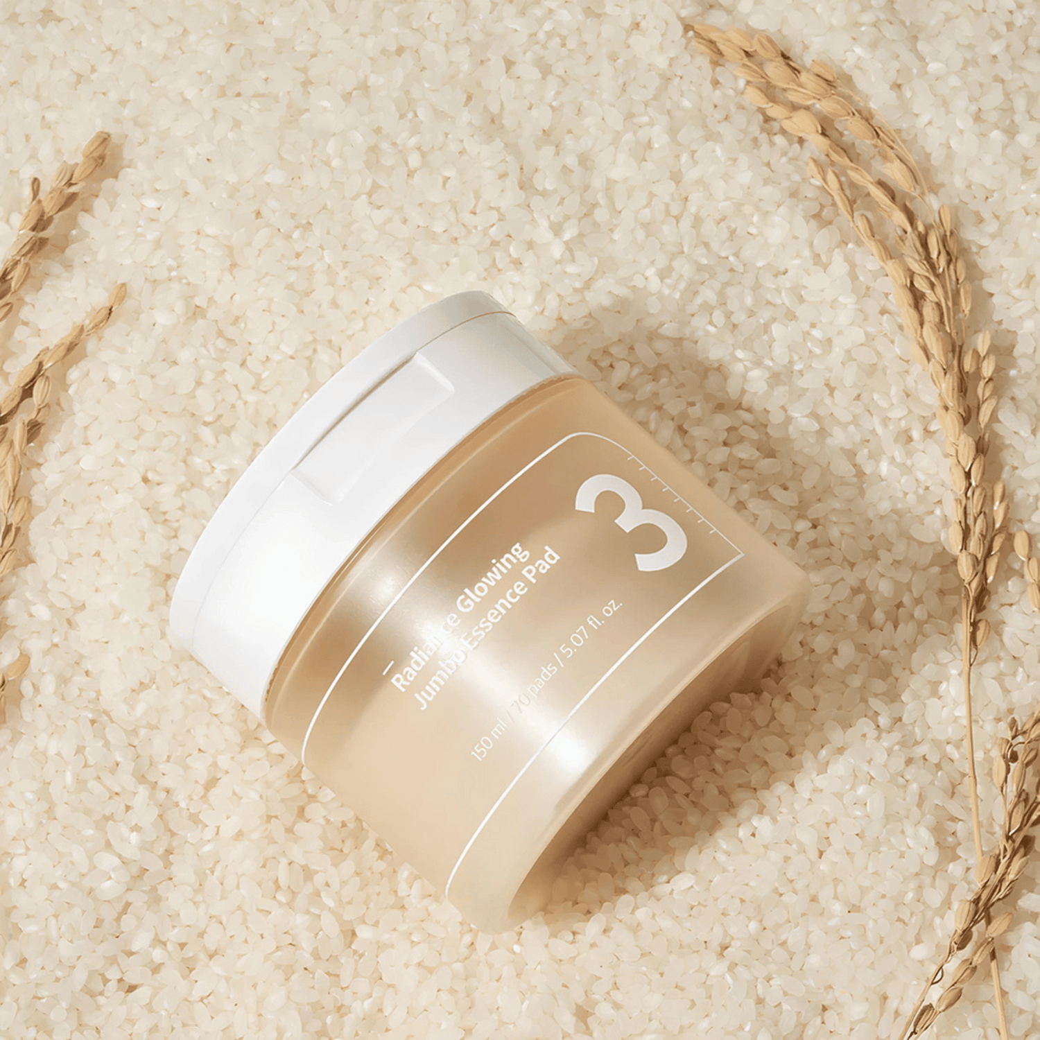  Numbuzin No.3 Radiance Glowing Jumbo Essence Pad 70Stk - cosmadic