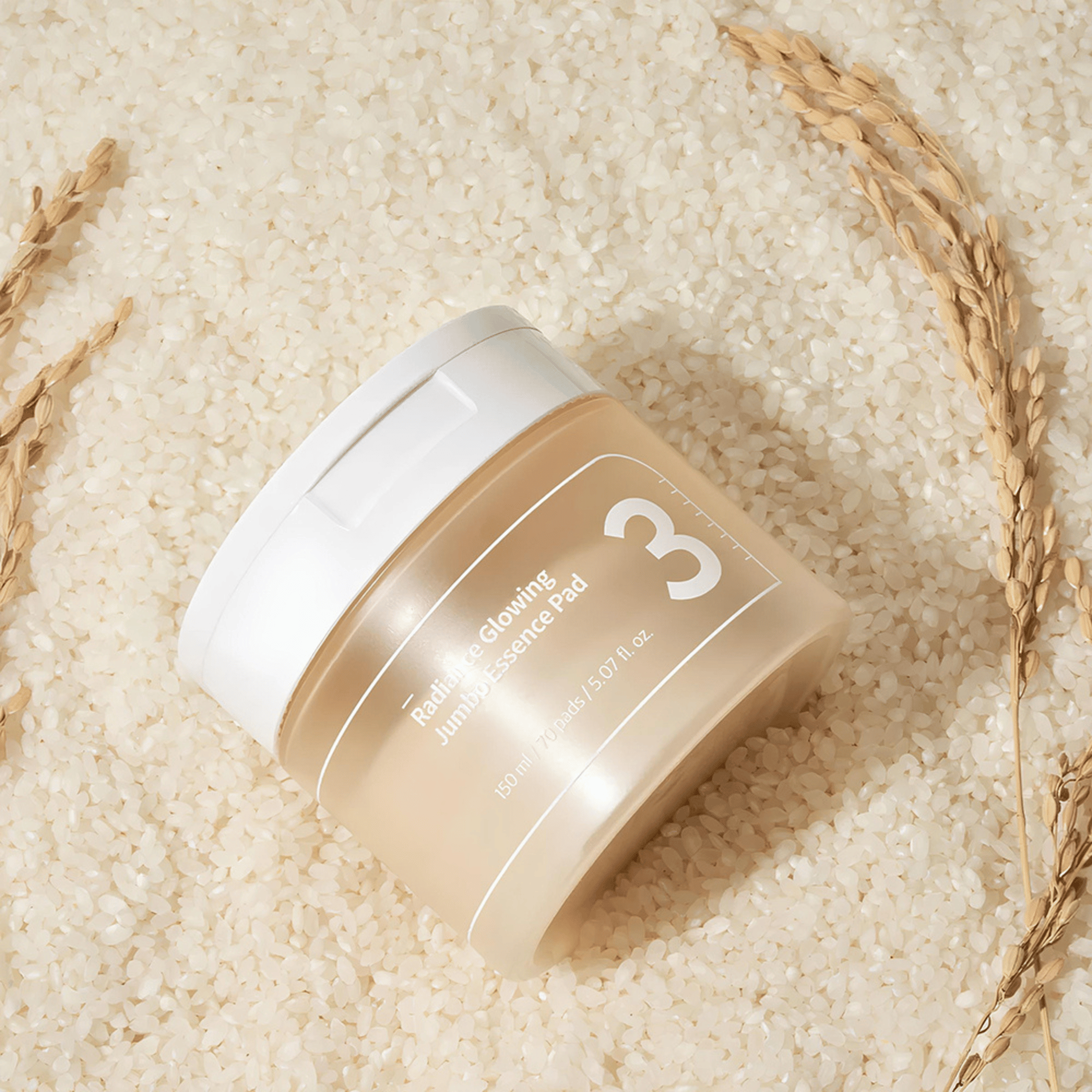  Numbuzin No.3 Radiance Glowing Jumbo Essence Pad 70Stk - cosmadic