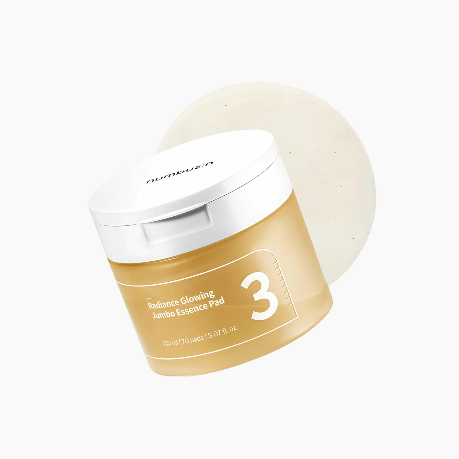 Numbuzin No.3 Radiance Glowing Jumbo Essence Pad 70Stk - cosmadic