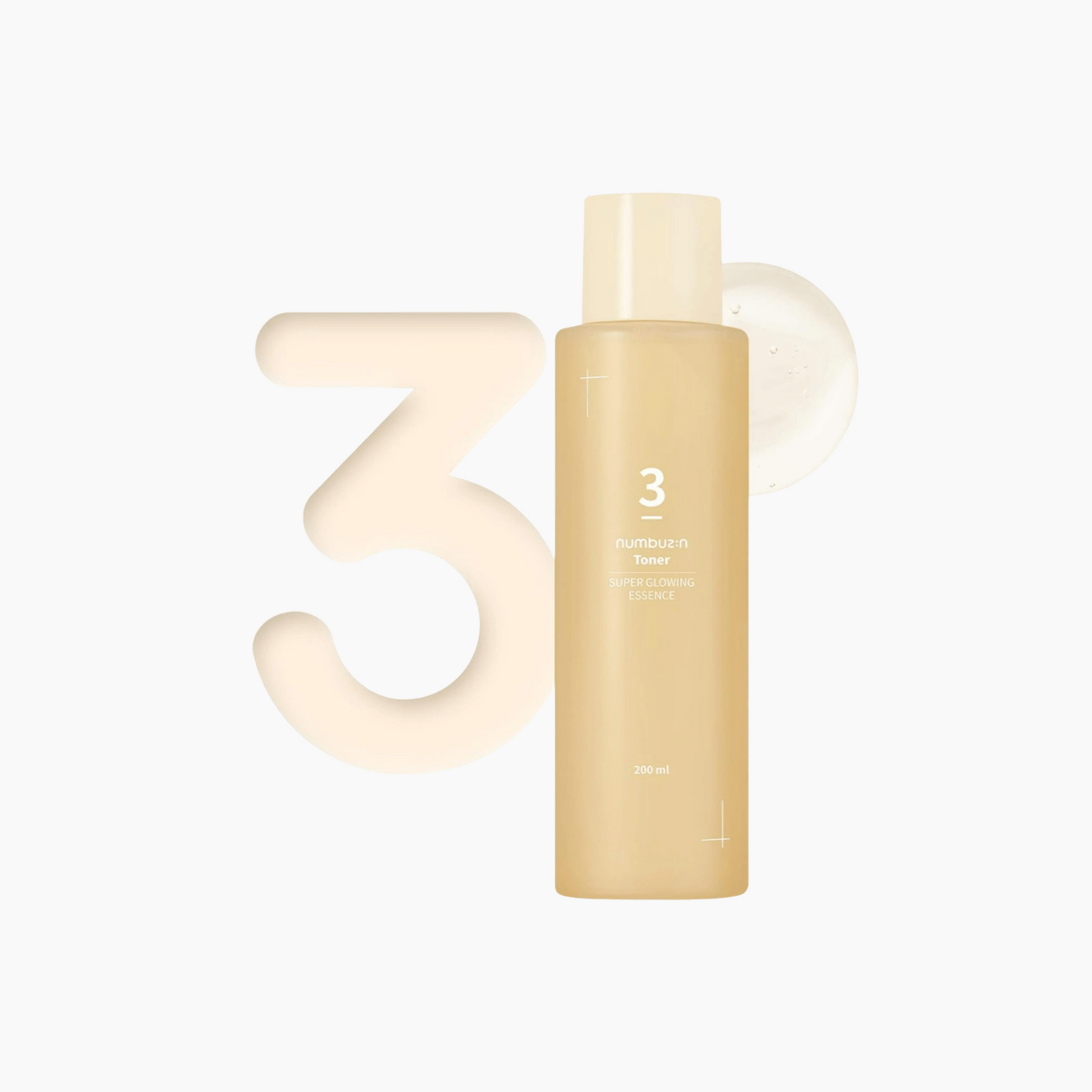 Numbuzin No.3 Super Glowing Essence Toner 200ml - cosmadic