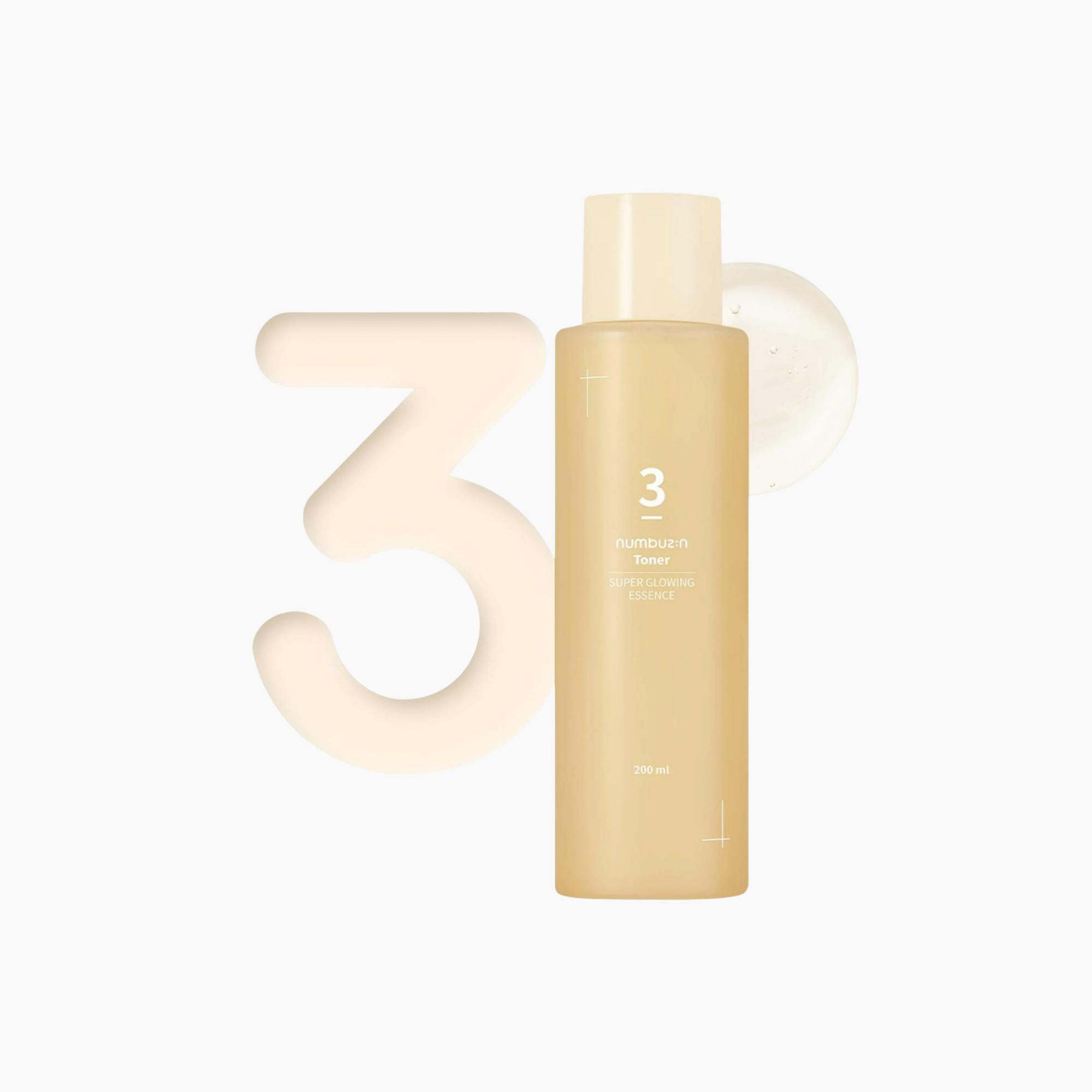 Numbuzin No.3 Super Glowing Essence Toner 200ml - cosmadic