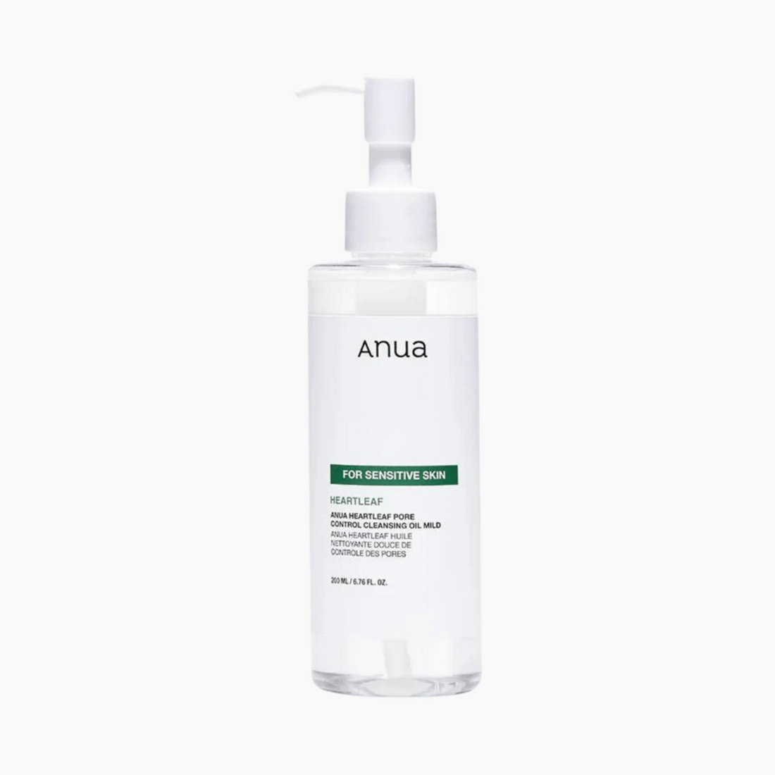 Anua Heartleaf Pore Control Cleansing Oil Mild 200ml – sanftes Reinigungsöl für empfindliche Haut mit beruhigendem Heartleaf.