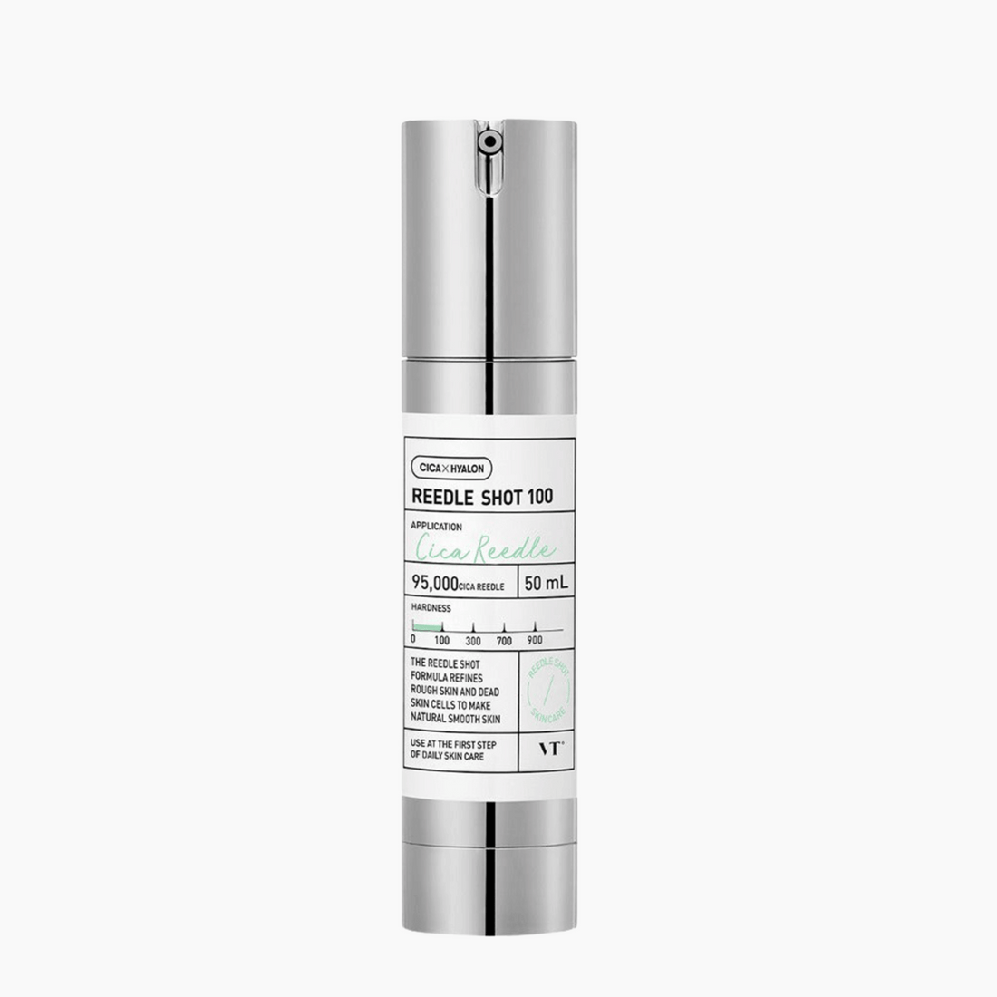 VT Cosmetics Reedle Shot 100 in silbernem Pumpspender, Korean Beauty