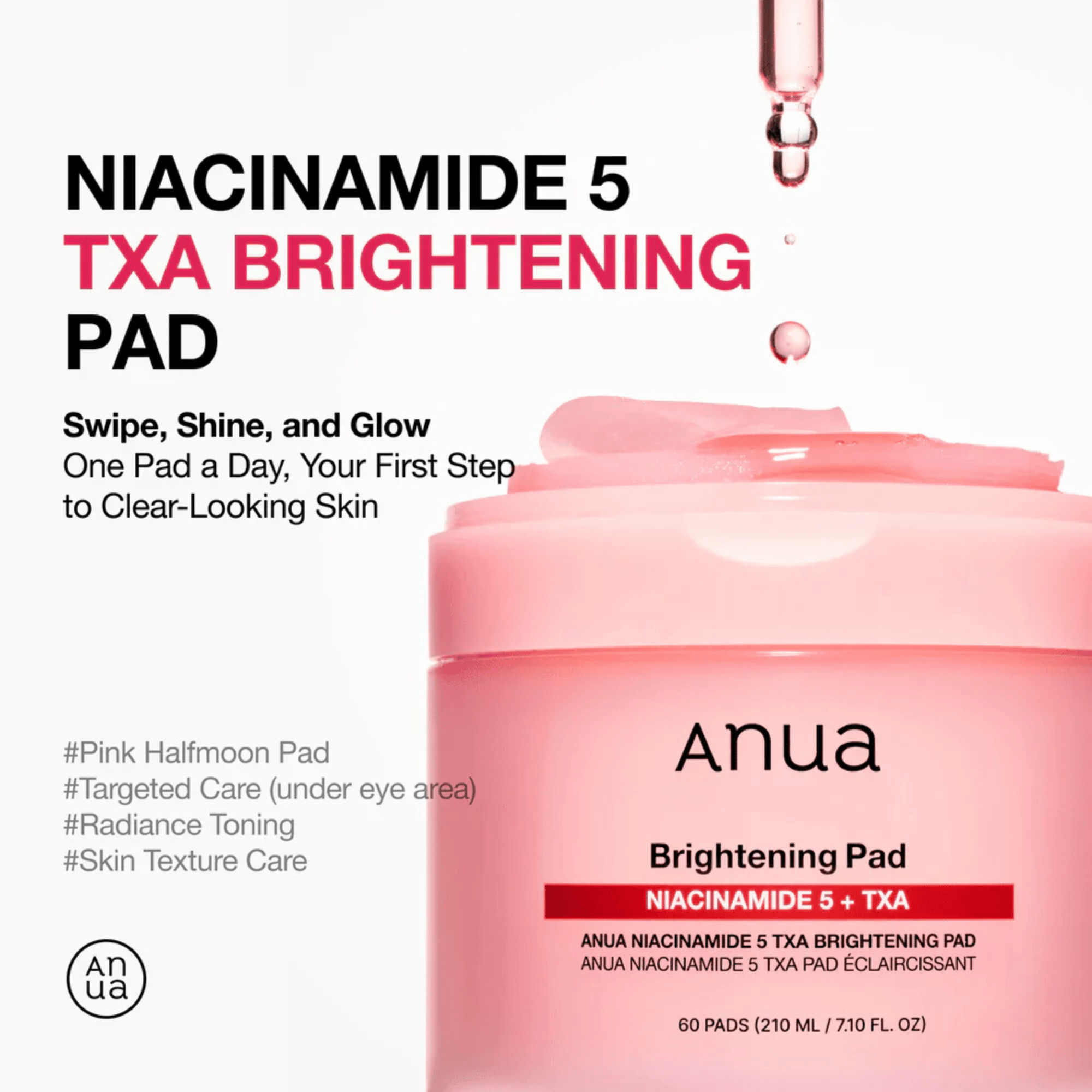 Anua Niacinamide 5 TXA Brightening Pad 60 Pads - cosmadic