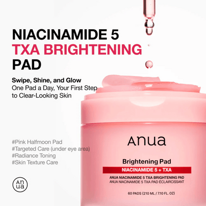 Anua Niacinamide 5 TXA Brightening Pad 60 Pads - cosmadic