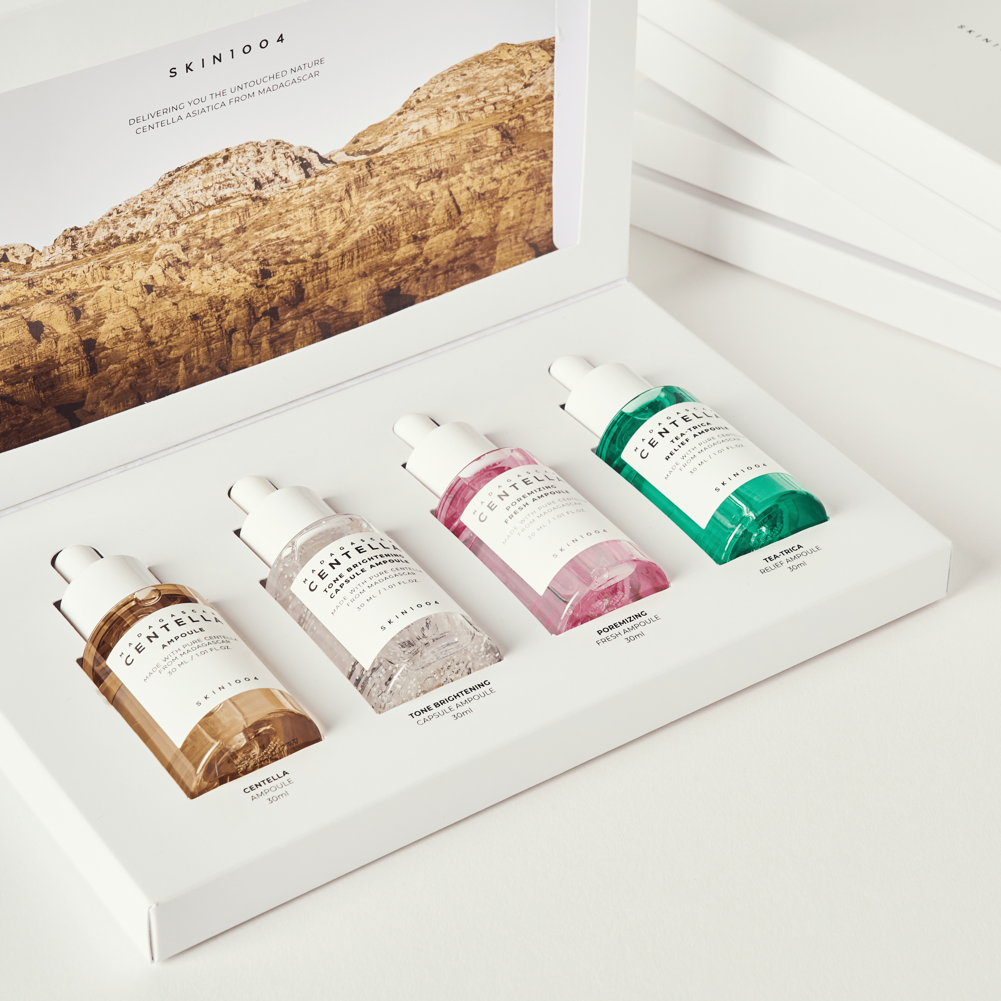 Skin1004 Madagascar Centella Ampoule Kit Set 4x30ml - cosmadic