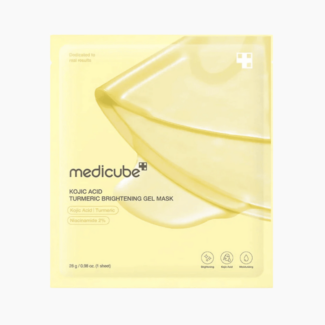 Medicube Kojic Acid Turmeric Brightening Gel Mask 28g - cosmadic