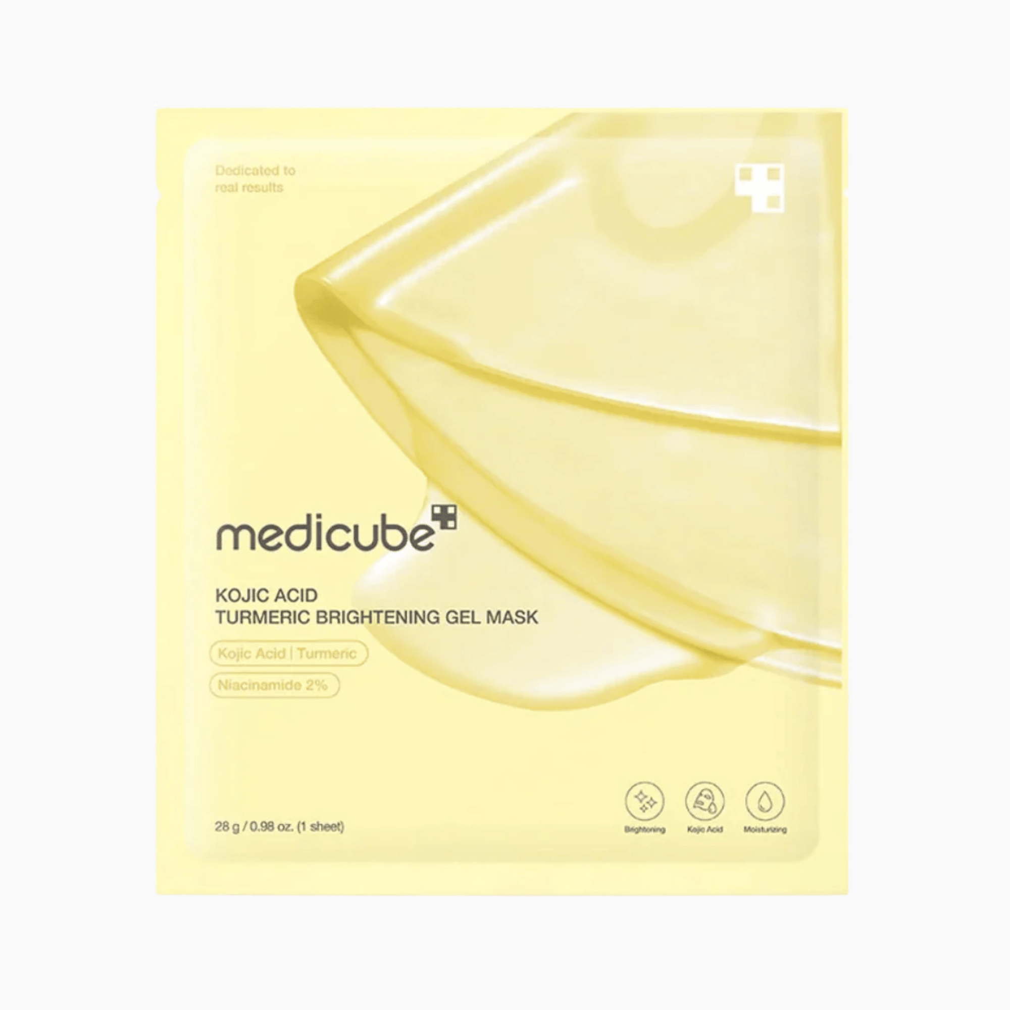 Medicube Kojic Acid Turmeric Brightening Gel Mask 28g - cosmadic