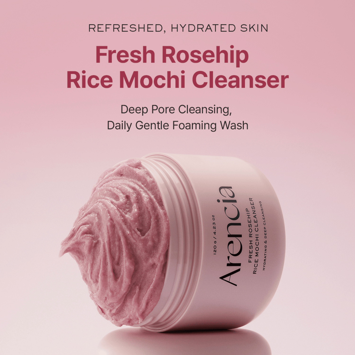 Arencia Fresh Rosehip Rice Mochi Cleanser - cosmadic
