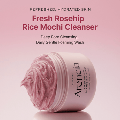 Arencia Fresh Rosehip Rice Mochi Cleanser - cosmadic