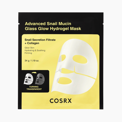 COSRX Advanced Snail Mucin Glas Glow Hydrogel Maske 3 Stück - cosmadic