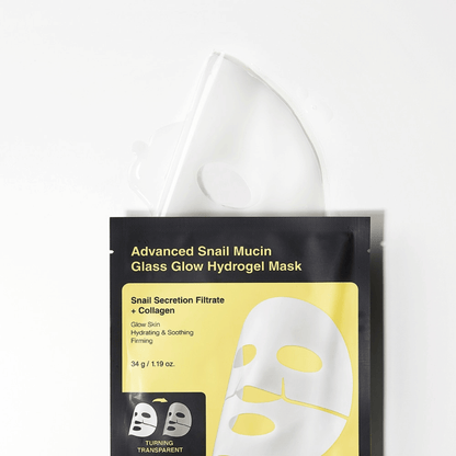 COSRX Advanced Snail Mucin Glas Glow Hydrogel Maske 3 Stück - cosmadic
