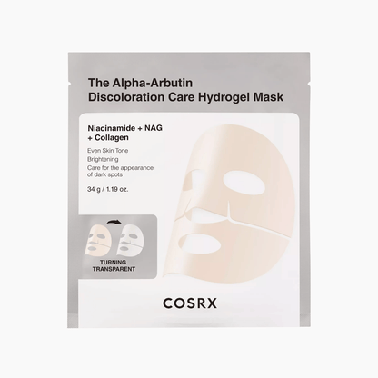 COSRX The Alpha-Arbutin Discoloration Care Hydrogel Mask 3 Stück - cosmadic