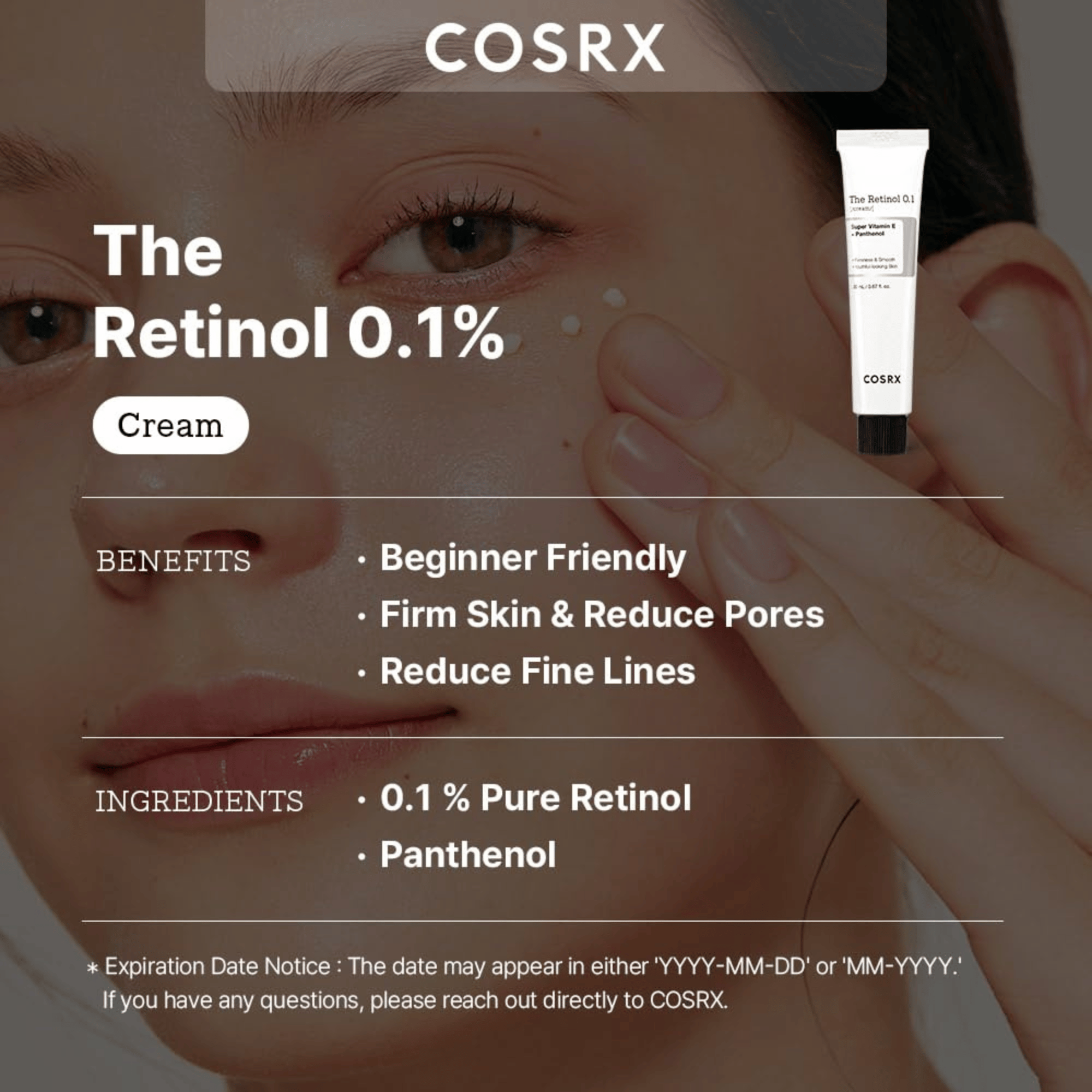 COSRX The Retinol 0.1 Cream 20ml - cosmadic