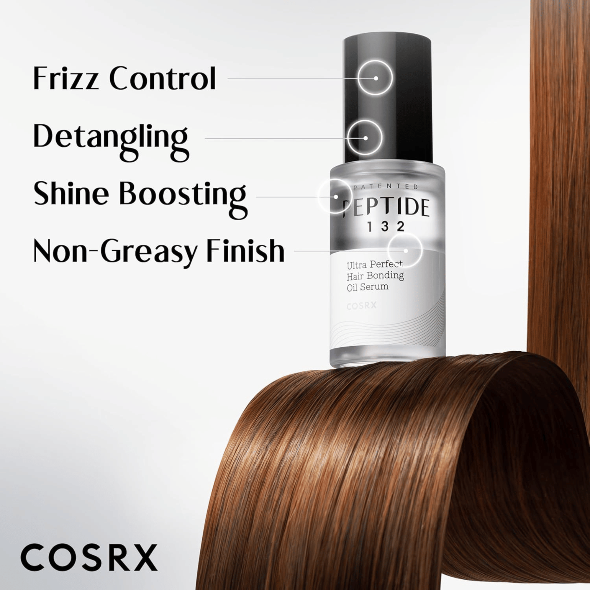 COSRX PEPTIDE 132 Ultra Perfect Hair Bonding Oil Serum 28ml - cosmadic