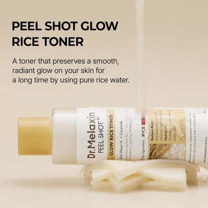 Dr.Melaxin Peel Shot Glow White Rice Toner 200ml - cosmadic