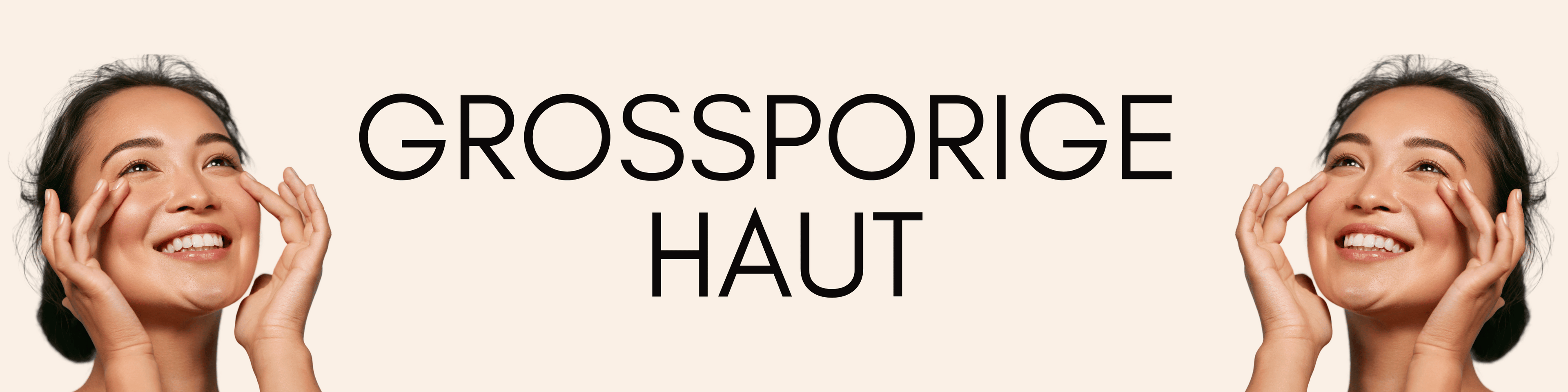 Großporige Haut Banner