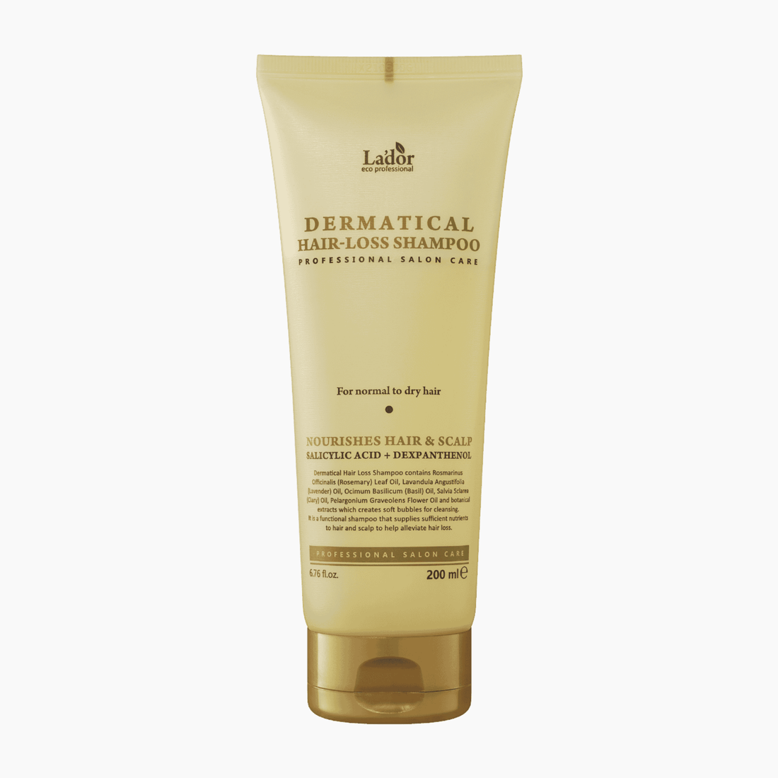 LADOR Dermatical Hair-Loss Shampoo - For Normal To Dry Hair 200ml - cosmadic