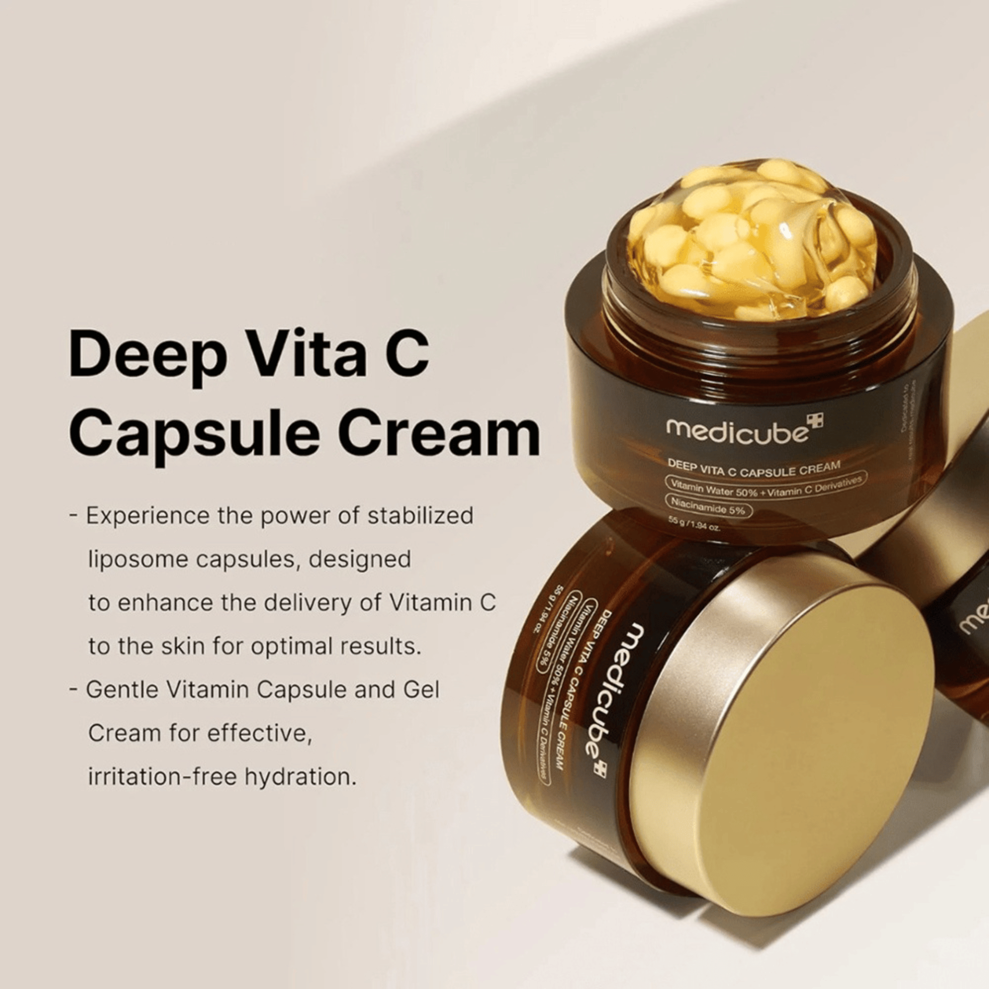 Medicube Deep Vita C Capsule Cream 55g - cosmadic
