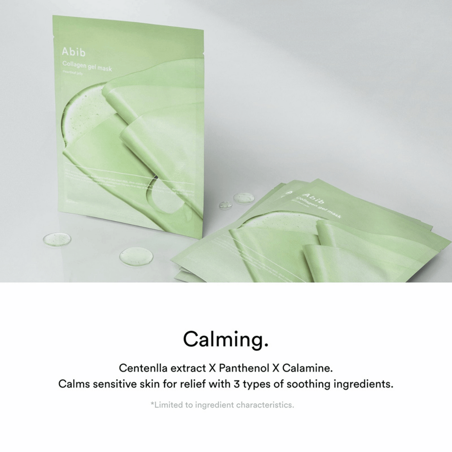 Grüne Hydrogel-Maske von Abib – feuchtigkeitsspendende Sheet Mask zur Pflege sensibler und gereizter Haut