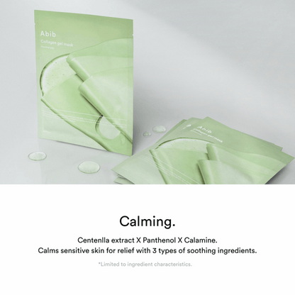 Grüne Hydrogel-Maske von Abib – feuchtigkeitsspendende Sheet Mask zur Pflege sensibler und gereizter Haut