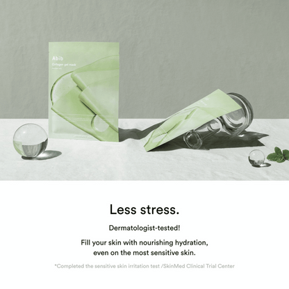 Abib Collagen Gel Mask für empfindliche Haut – dermatologisch getestete K-Beauty Tuchmaske mit Feuchtigkeitsboost