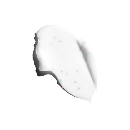 Weiße Creme-Textur der VT PDRN 100 Cream mit sichtbaren blauen Mikrokapseln
