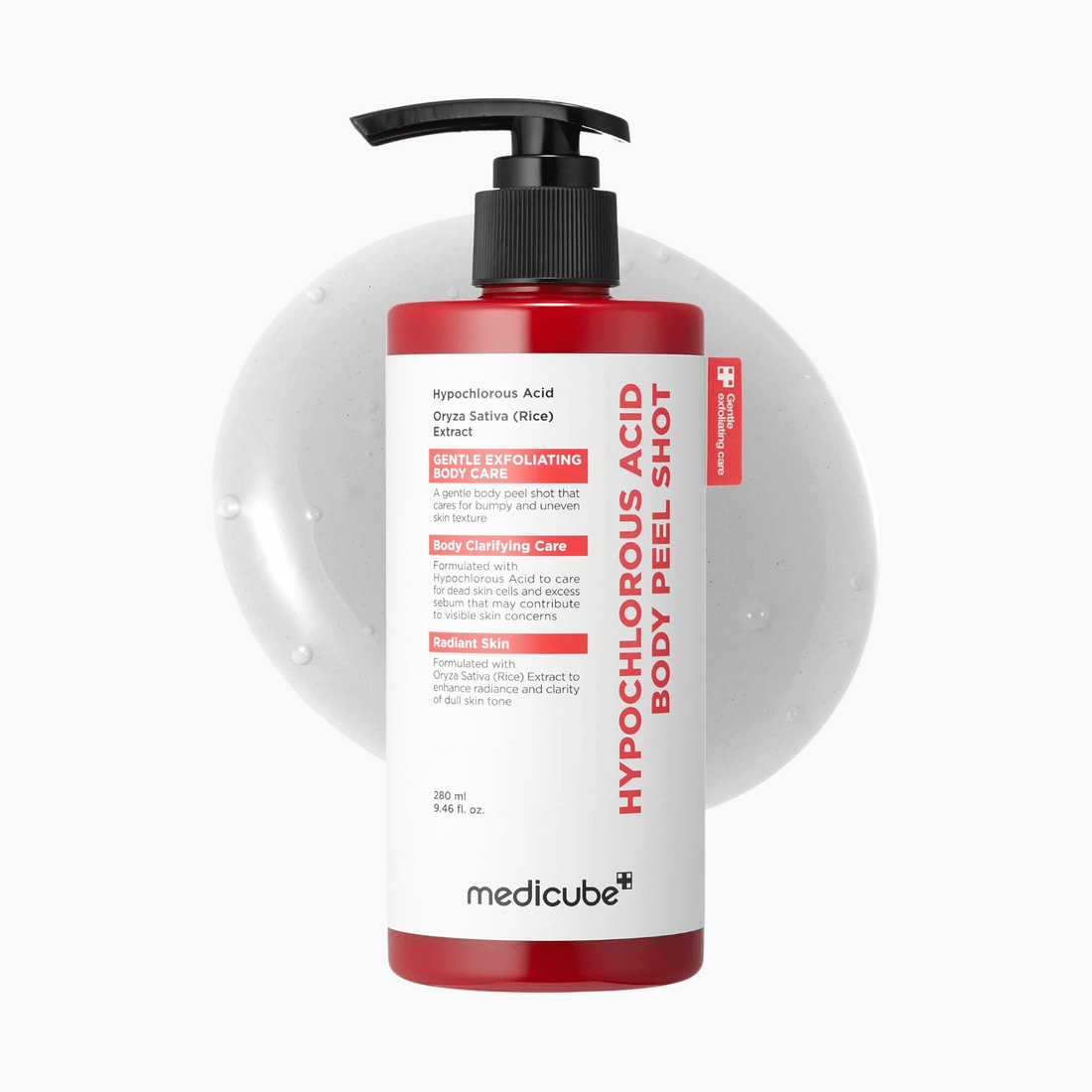 Medicube Hypochlorous Acid Body Peel Shot 280ml - cosmadic