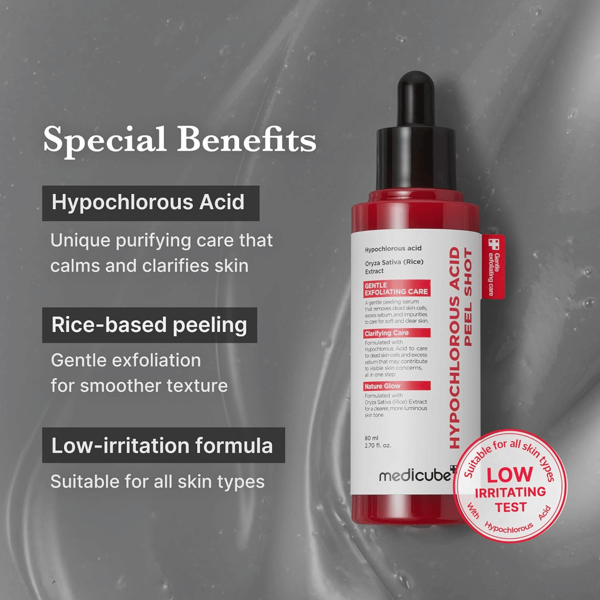 Medicube Hypochlorous Acid Peel Shot 80ml - cosmadic