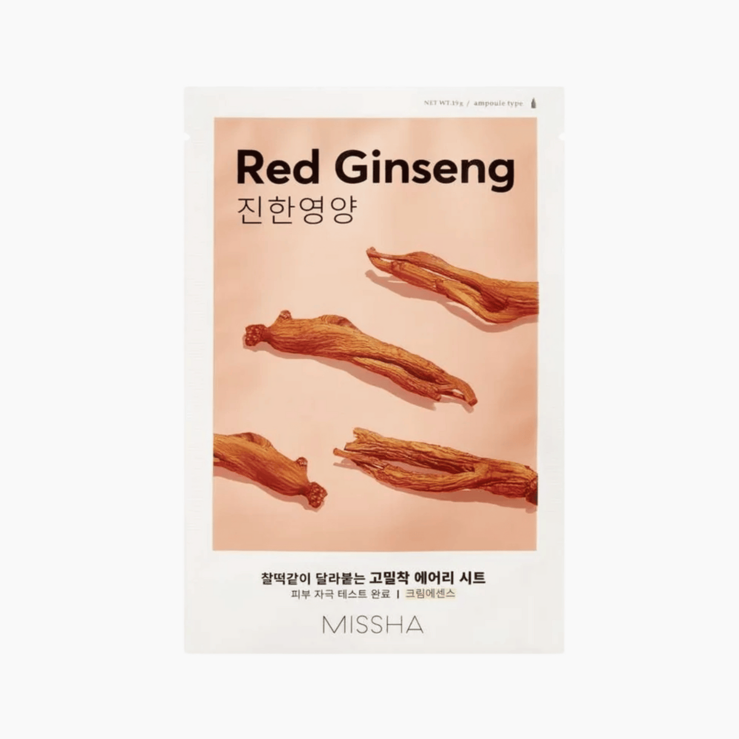 MISSHA Airy Fit Sheet Mask (Red Ginseng) - cosmadic