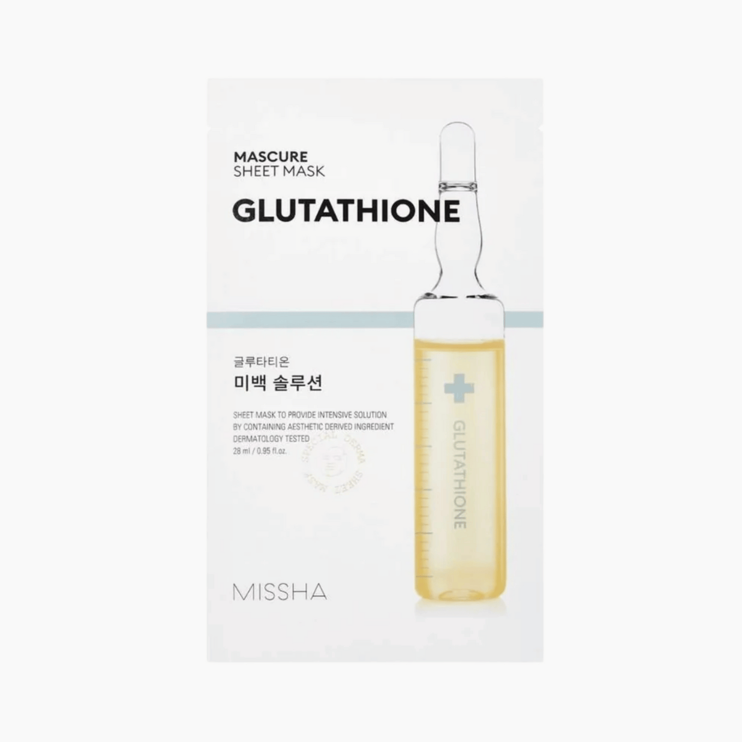 MISSHA Mascure Whitening Glutathione Sheet Mask - cosmadic