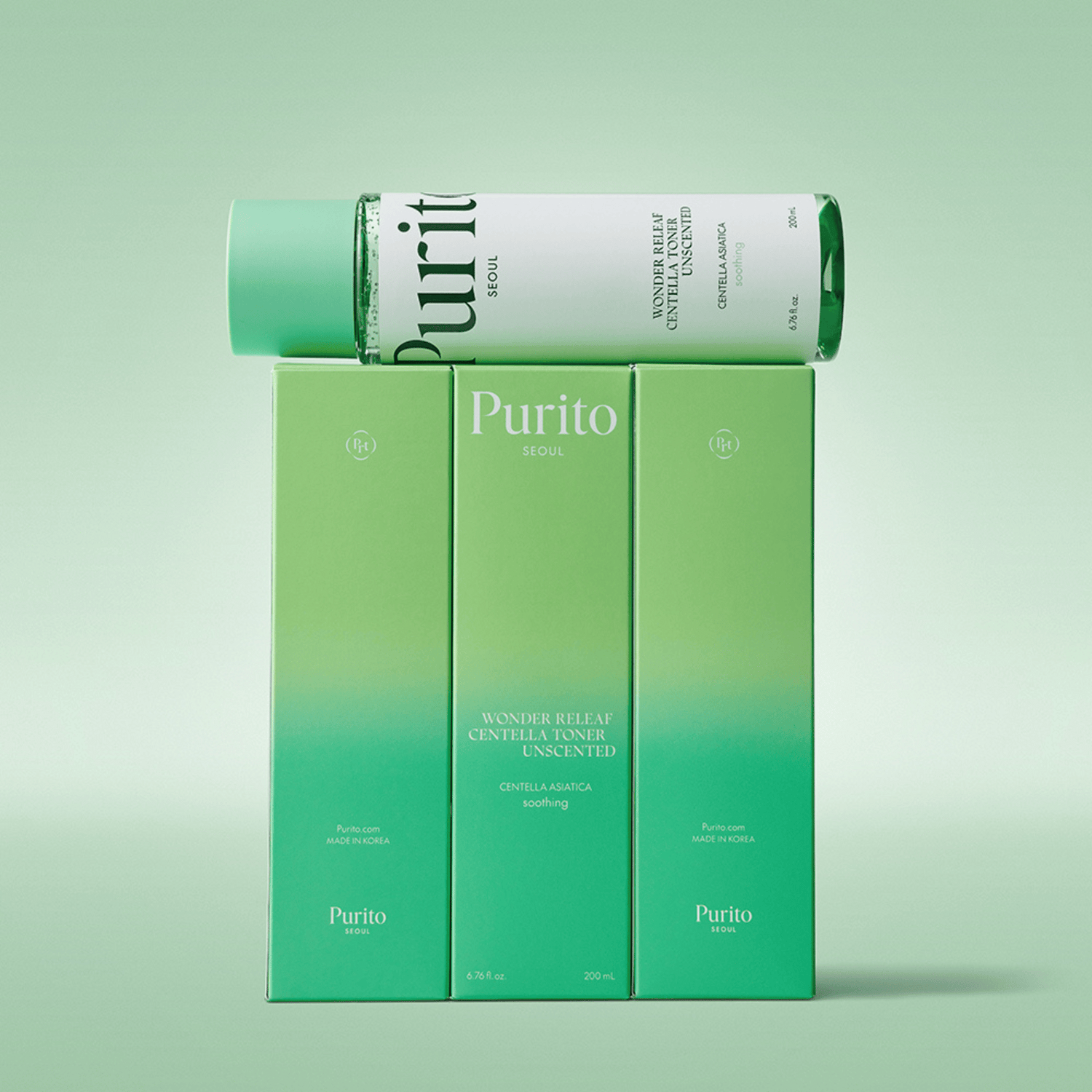 Purito Wonder Releaf Centella Toner Unscented 200ml - cosmadic