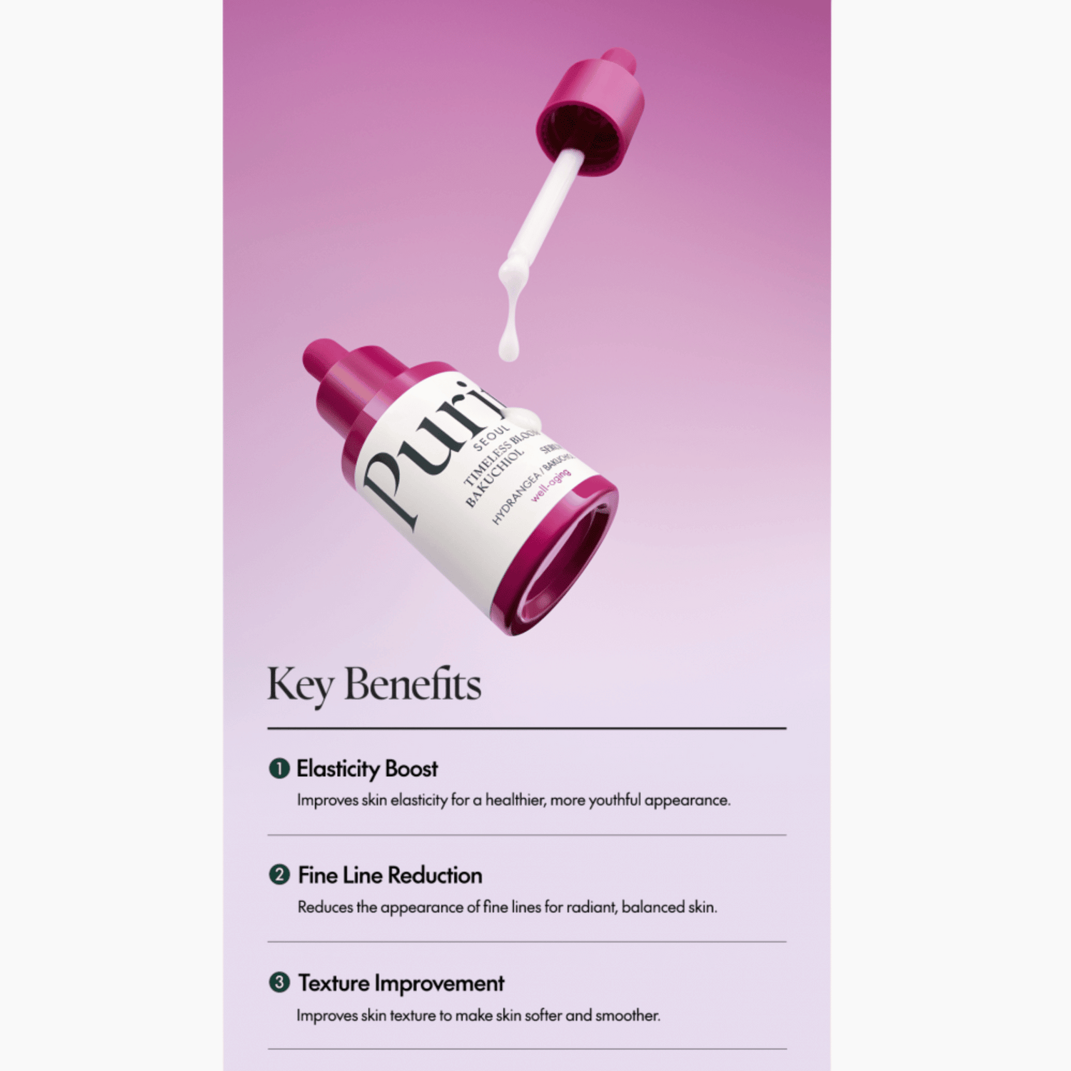 Purito Timeless Bloom Bakuchiol Serum 30ml - cosmadic