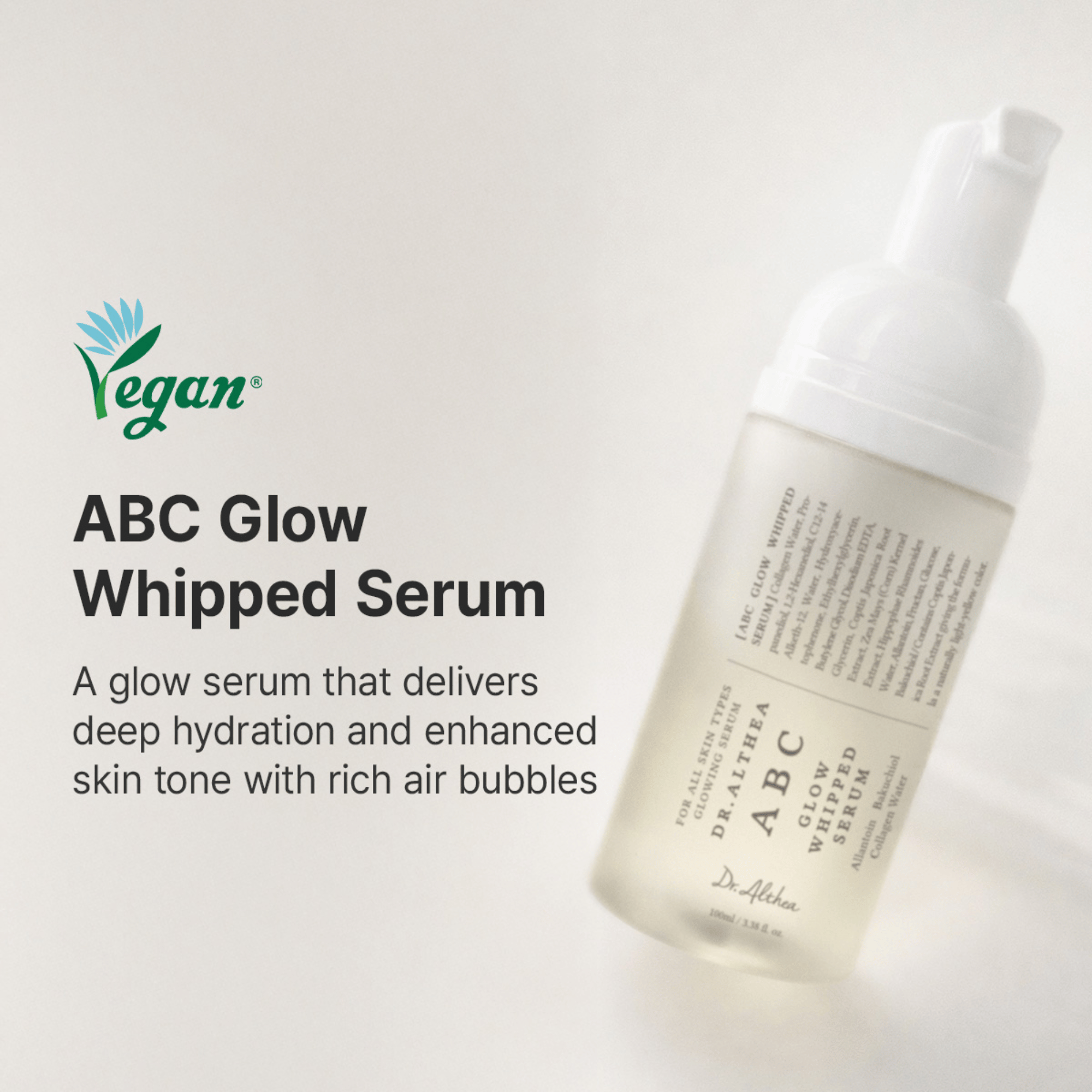 Dr. Althea ABC Glow Whipped Serum 100ml - cosmadic